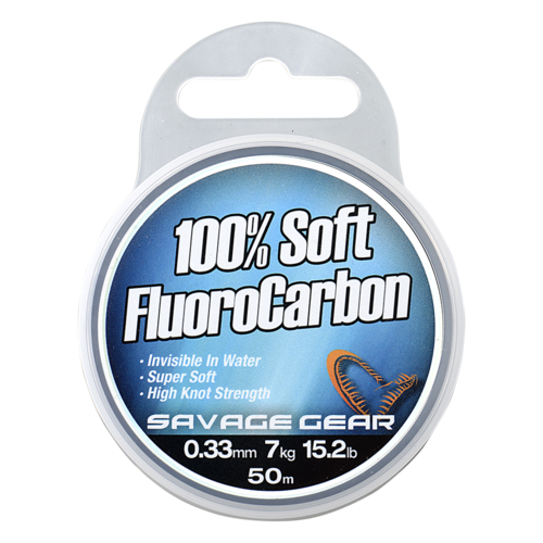 SOFT FLUOROCARBON 50M 0.30MM 6KG 13.3LBS CLEAR