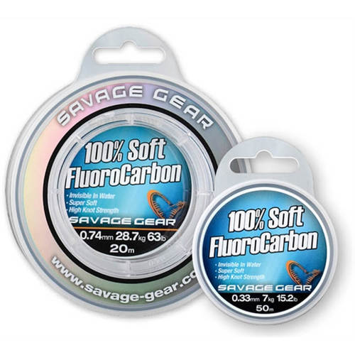 Savage Gear Fluorocarbon Sof Clear 0.30mm 6kg 50m