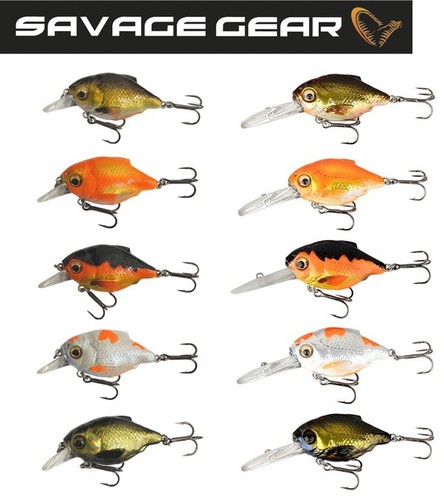 Savage Gear Wobler 3D Crucian Crank 3,4cm, 3g Gold Fish