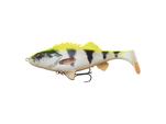 Savage Gear Gumová nástraha 4D PERCH Shad 12.5cm 23g Lemon Slow Sink