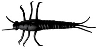 Savage Gear Nymfa LB 3D PVC Mayfly NYMPH 5cm, 1g 8ks Black