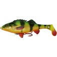 Savage Gear Gumová nástraha 4D PERCH Shad 12.5cm 23g Firetiger Slow Sink