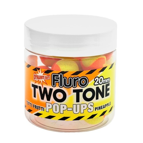 Dynamite Baits Pop-Ups Fluro Two Tone 20mm Tutti Frutti Pineapple