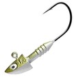 Berkley Jigové hlavy Power Jig All Round Olive Pearl 1/11oz, 2,6g, Háček 4, 6ks