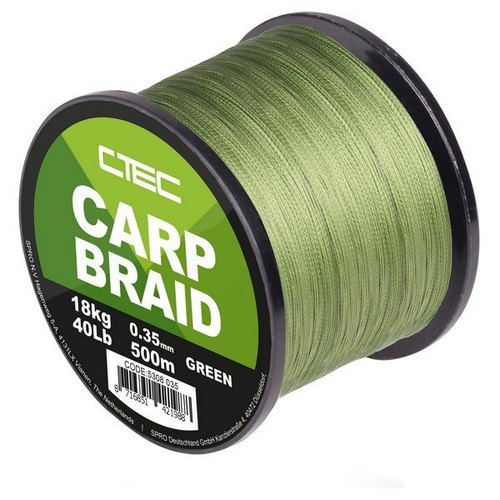 C-Tec Šňůra Carp Braid 0,25mm 13kg 500m Green