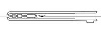 Cresta Obratlík InsideTube Hooklength Semi Fixed