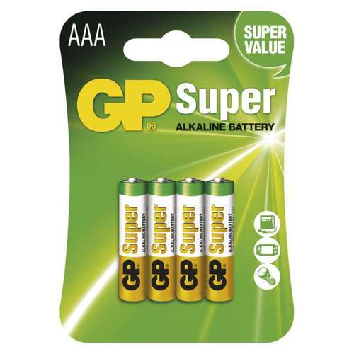 GP Alkalická baterie Super AAA (LR03) 6ks