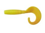 Ron-Thompson Gumová Nástraha Grub Curl Tail 7cm, 3g Uv Yellow/Silver