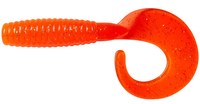 Ron-Thompson Gumová Nástraha Grub Curl Tail 7cm, 3g Uv Orange/Silver