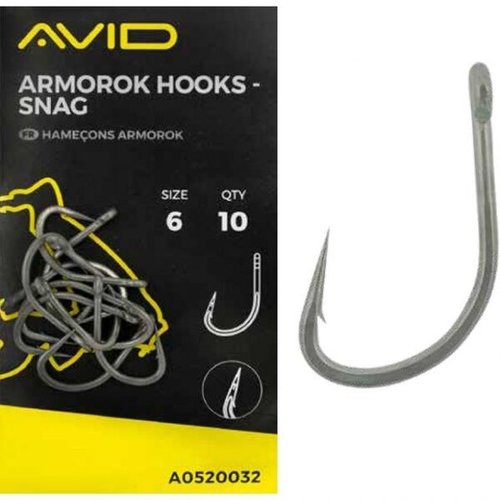 Avid Háček Armorok Hooks Snag, 10ks Vl 2