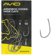 Avid Haček Armorok Hooks Wide Gape, 10ks Vl 6