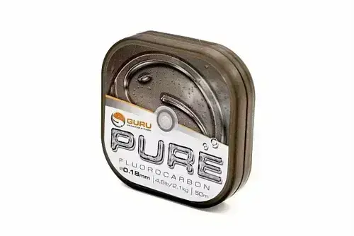 Guru Vlasec Pure Fluorocarbon 50m 0,14mm, 1,5kg, Clear