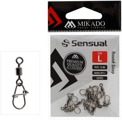 Mikado Karabinka pevnostní 10ks Size L, 13kg, AMA02-091-L