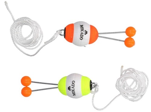 Mikado Čihátko provázek Bait Indicator Self Free Styrofoam Size L, Red/Yellow