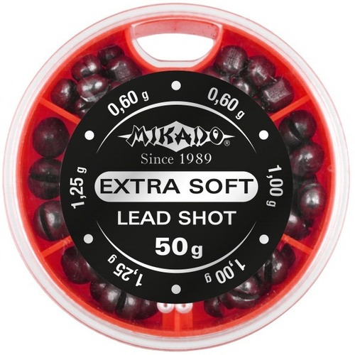 Mikado Broky Hrubé Extra Soft Lead Shot Set B 50g 0,60-1,25g