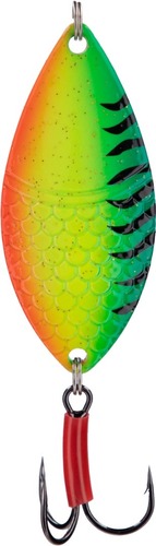 Mikado Třpytka Spoon Bite a Fight Alga, Size 2, 20g, 6,1cm Firetiger/Stříbrná