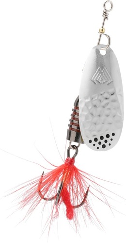Mikado Třpytka Windmill Size 5, 18g Stříbrná/Green Perch