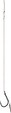 Mikado Návazec Method Feeder With Spike 7mm, Chinu Size 10, Braid 0,12mm, 10cm, 8ks