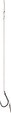 Mikado Návazec Method Feeder With Spike 7mm, Chinu Size 10, Braid 0,12mm, 10cm, 8ks