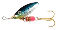 Mikado Třpytka Spinner Bite a Fight Stream, Size 4, 14g Holo Modrá-Stříbrná/Stříbrná