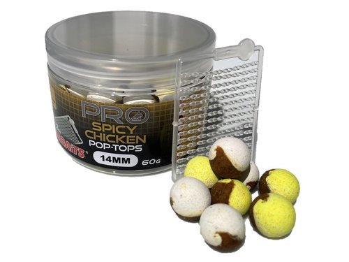 Starbaits Vyvážené Boilies PopTops Pro Spicy Chicken 20mm