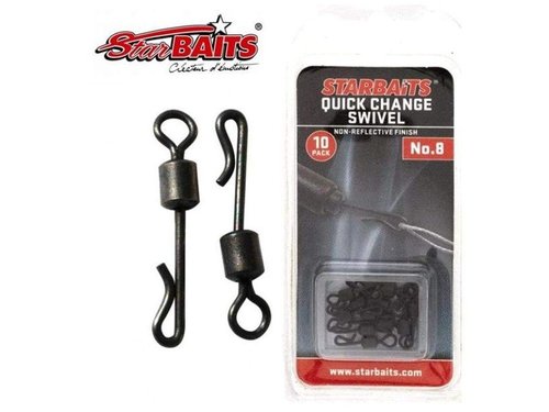 Starbaits Obratlík  Quick Change Swivel 10ks Size 8