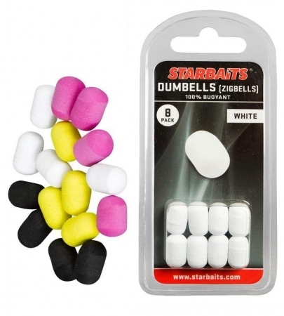 Starbaits Zig Rig Dumbells 8ks Bílá