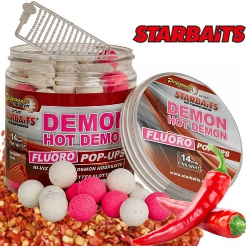 Starbaits Boilies Pop-Ups Fluoro Hot Demon 14mm