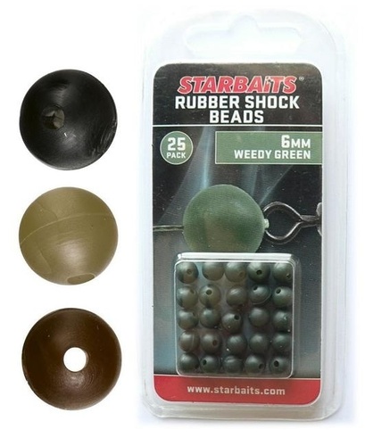 Starbaits Gumovy koralek Rubber Shock Beads Weedy Green