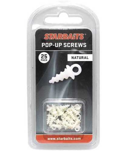 Starbaits Ůchyt na Plovoucí Boilies Pop-Up Screws 25ks Bílá