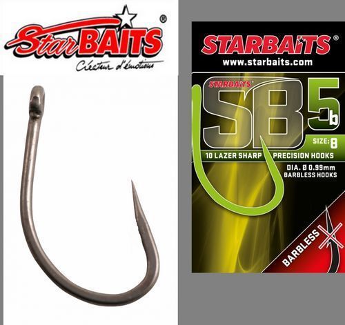 Starbaits Haček Bez Protihrotu SB5-b Vl 5/0