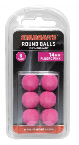 Starbaits Plovoucí Kulička 14mm Round Balls Sytě růžová