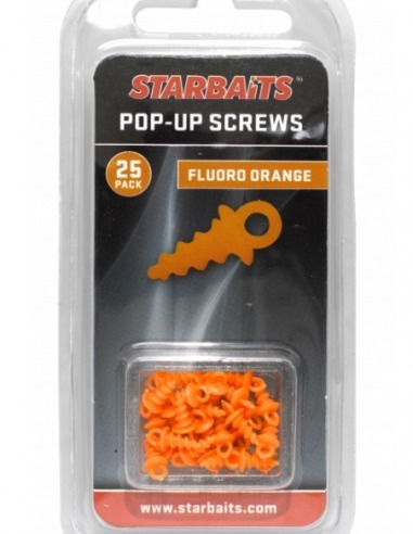 Starbaits Ůchyt na Plovoucí Boilies Pop-Up Screws 25ks Oranžová