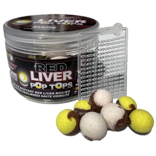 Starbaits Vyvážené Boilis PopTops Red Liver 20mm