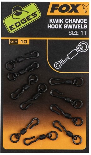 Fox Obratlík EDGES™ Kwik Change Hook Swivels Size 11