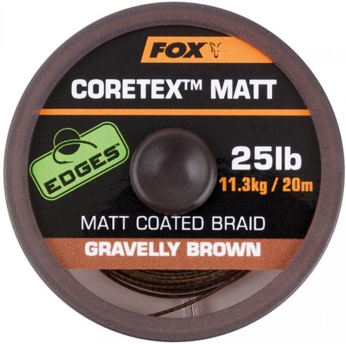 Fox EDGES™ Coretex™ Matt Gravelly Brown 25lb - 20m