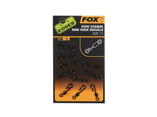 Fox Kwik Change Mini Hook Swivels Size 11