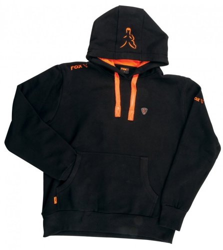 Fox Mikina Hoody Black/Orange Size XL