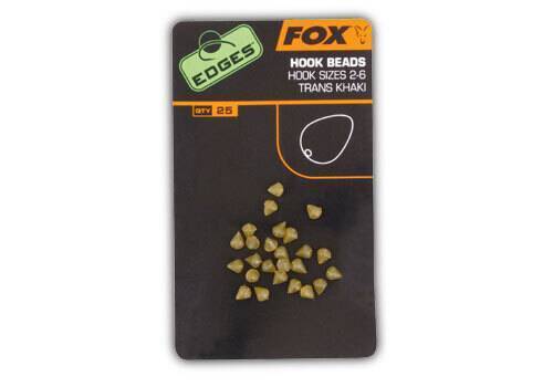 Fox Zarážka na háček EDGES™ Hook Bead Trans Khaki Size 2-6