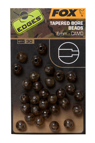Fox Gumový korálek Edges™ Camo Tapered Bore Bead 6mm