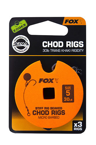 Fox EDGES™ Chod Rigs - Standard 30lb, Size 5 (Návazec Chod rig 5)