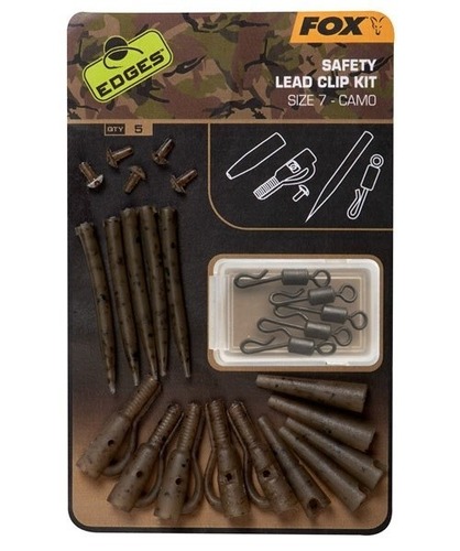Fox Montáž Edges Safety Lead Clip Kit, Size 7, Camo