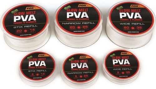 Fox Náhradní punčocha PVA Slow Melt Wide Refill, 5m 35mm