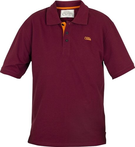 Fox Chunk tričko polo shirt Bugundy Size M