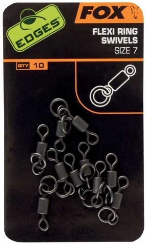 Fox EDGES™ Flexi Ring Swivel Size 7 (Obratlík s kroužkem)