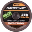 Fox Šňůrka EDGES™ Coretex™ Matt 20m Gravelly Brown 25lb, 11,3kg