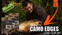 Fox EDGES™ Submerge Camo Leader Power Grip Lead Clip Kwik Change 30lb Kit 3ks Fleck Camo