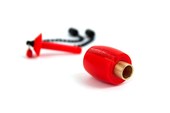 Fox Swinger Black Label Dumpy Bobbins Red bobbin červený