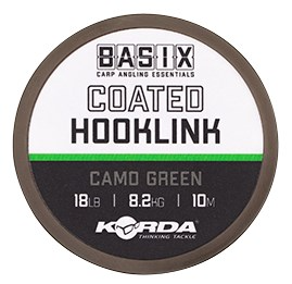 Korda Šňůrka Basix Coated Hoklink, 10m Camo Green 25lb