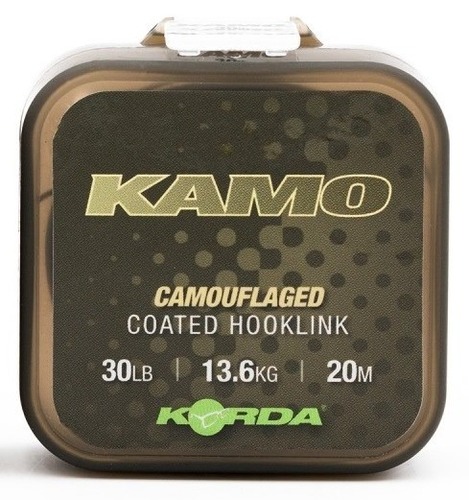 Korda Šňůrka Kamo Coated Hooklink 20m 50lb, 22kg